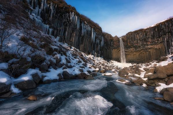 Black Falls in winter