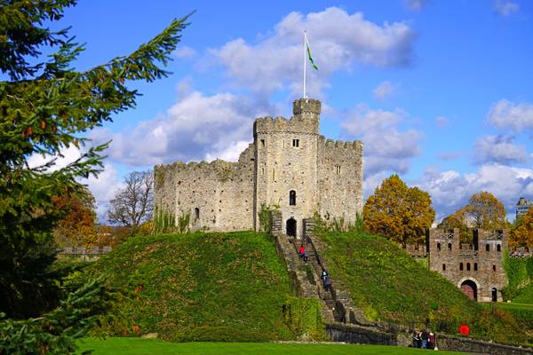 Norman Keep of Cardiff Castle, Wales