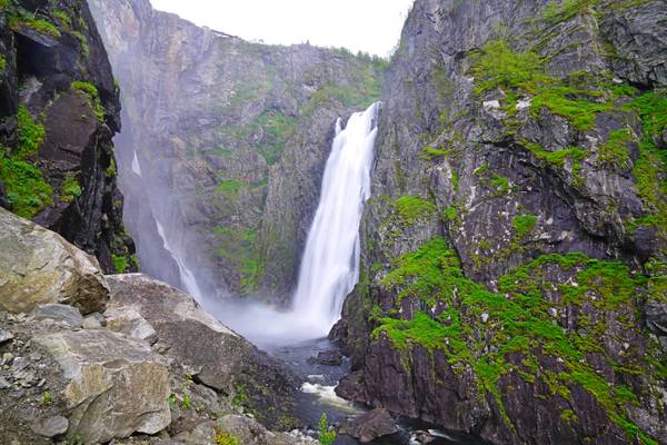 Rapid water of Vøringfossen, Norway