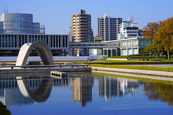 Beautiful reflections, Hiroshima, Japan