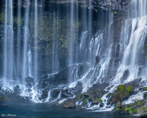 Up-close of Shiraito Falls