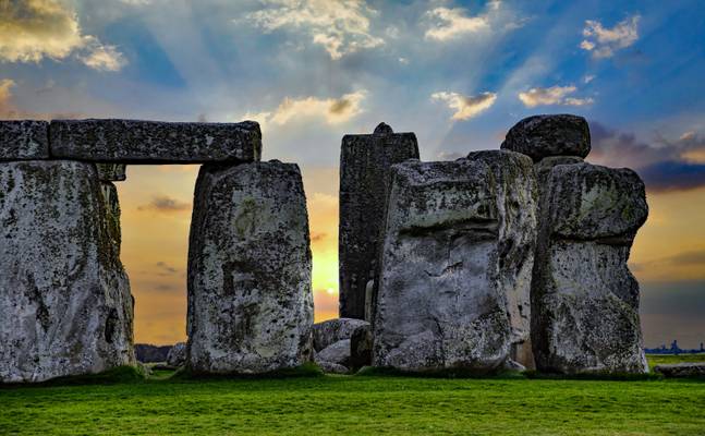 "Stonehenge at Dusk" * England