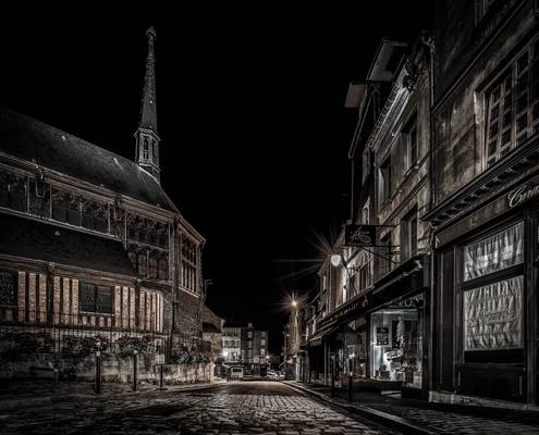 Honfleur Streets at Night