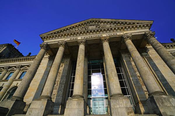 The pillars of Reichstag, Berlin