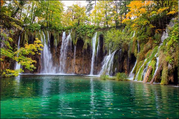 National Park Plitvice Lakes of Croatia. UNESCO site
