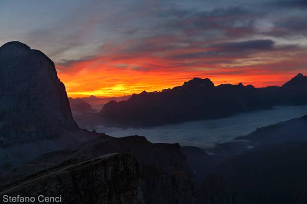 Sunrise from Lagazuoi