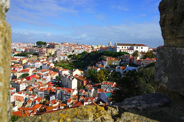 View from the ramparts of St George's Castle, Lisbon