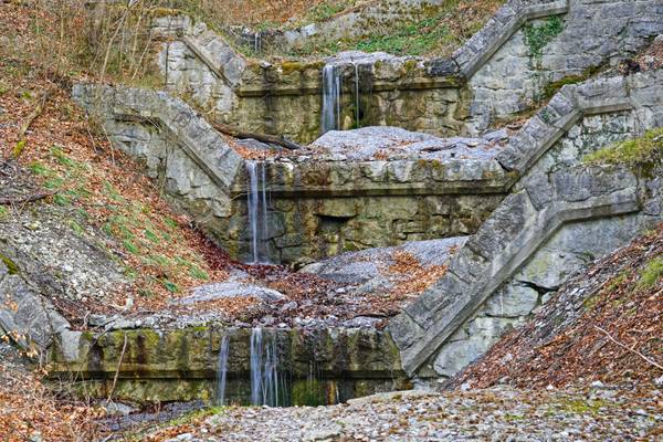 Waterfalls in the mountains, Liechtenstein