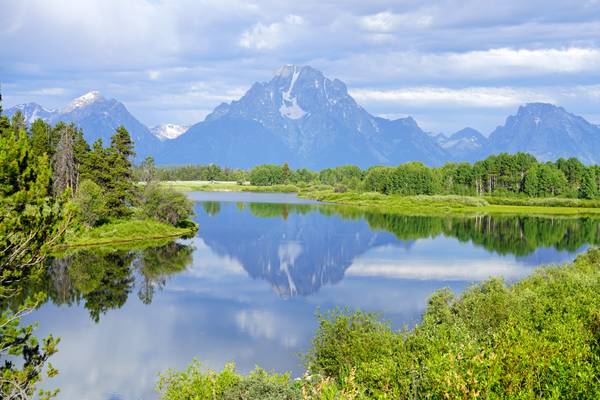 River Snake & Mount Moran from Oxbow Bend Overlook, Grand Teton