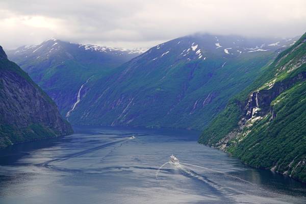 Entering Geirangerfjord, Norway
