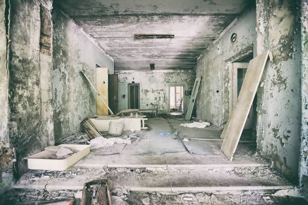 Hospital 126 .pripyat entrance.