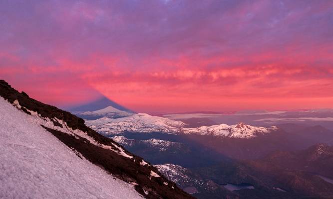Sunrise over Volcano