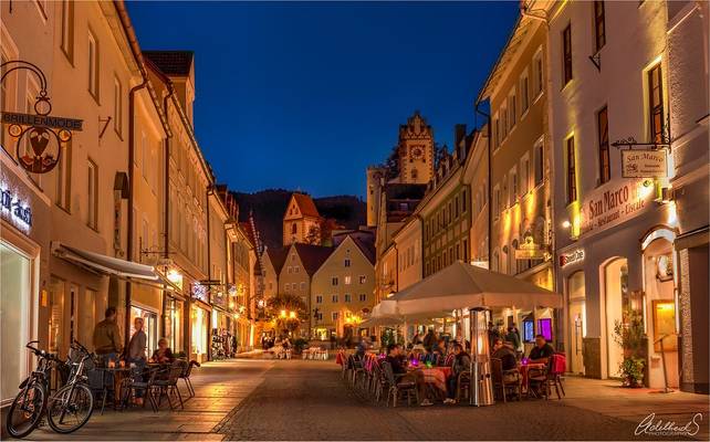 Füssen in Blue, Germany