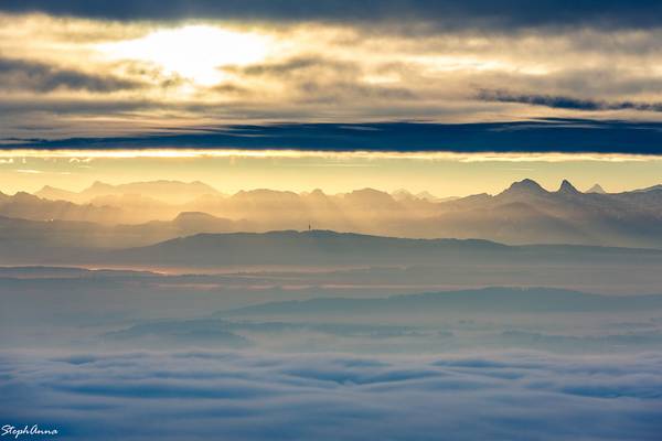 Brume sur lac Neuchâtel