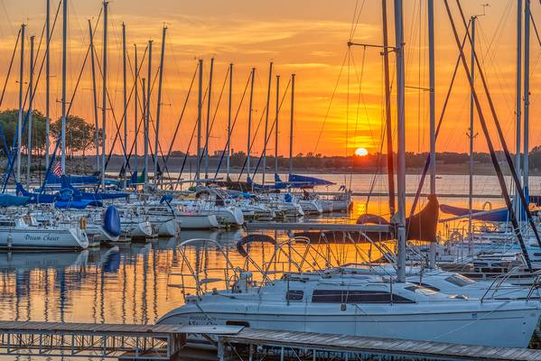 Sunset at the Marina