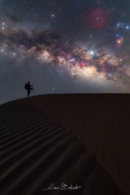 Via lattea deserto del Sahara