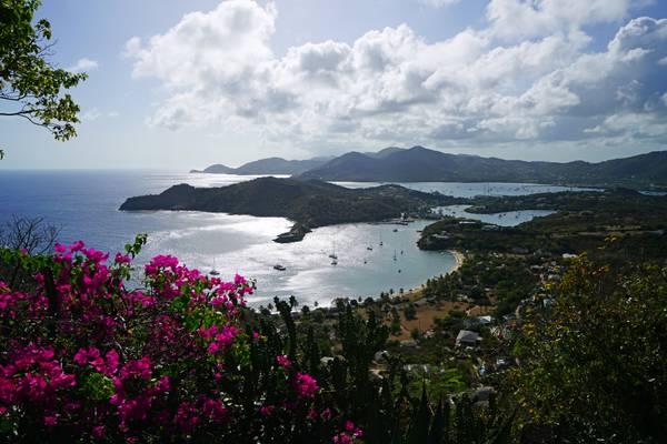Amazing view from Shirley Heights, Antigua