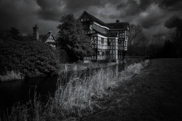 The moat at Little Moreton Hall