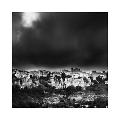 Cuenca, Spain before rain arrives