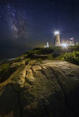 Milky Way over Pemaquid Point