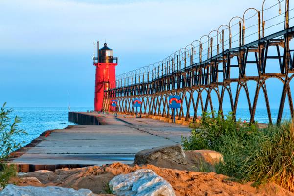 Daybreak at South Haven Light