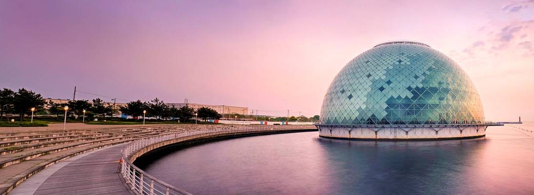 Osaka Maritime Museum & Sunset