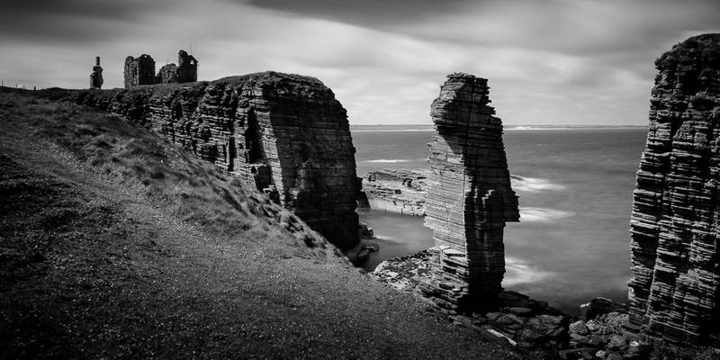 Sea Stack and Castle Sinclair Girnigoe