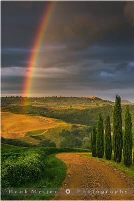 Rainbow over Val d’Orcia - Tuscany