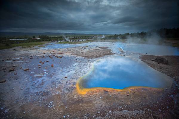 Blesi near Strokkur geyser - Iceland