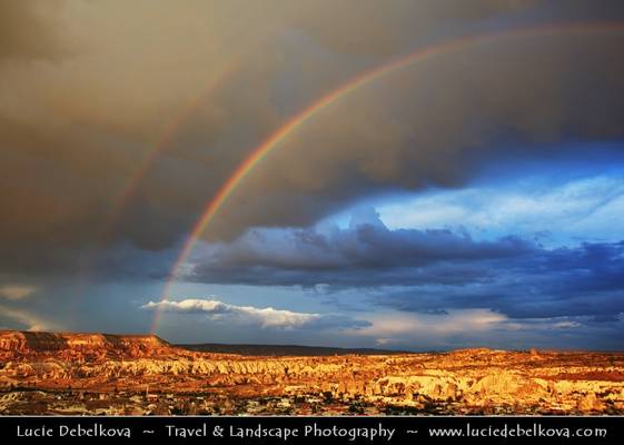 Turkey - Cappadocia - Göreme National Park under Rainbow