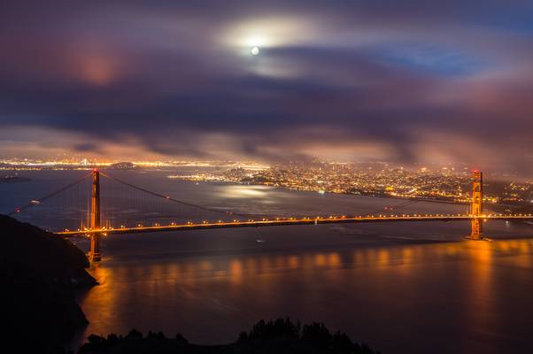 Golden Gate supermoon