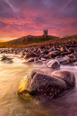 Dunstanburgh Castle with a Coquet Sky!