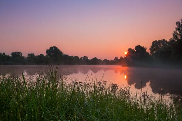 sunrise at the lake