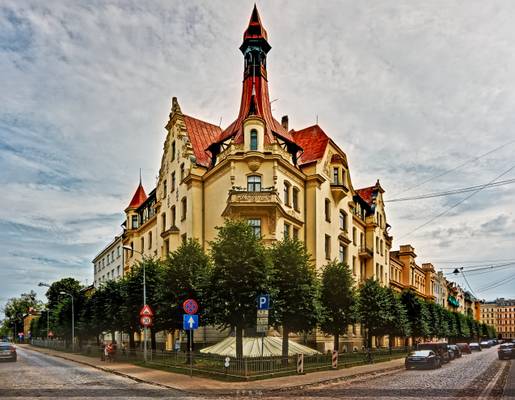 Art Nouveau Building in Riga