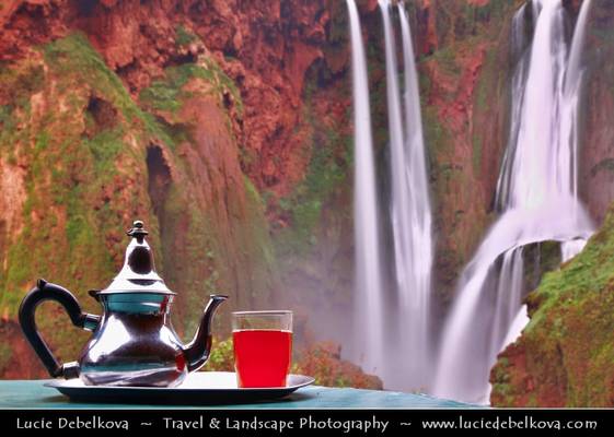 Morocco - Cascades d'Ouzoud - Time for tea at Ouzoud waterfalls