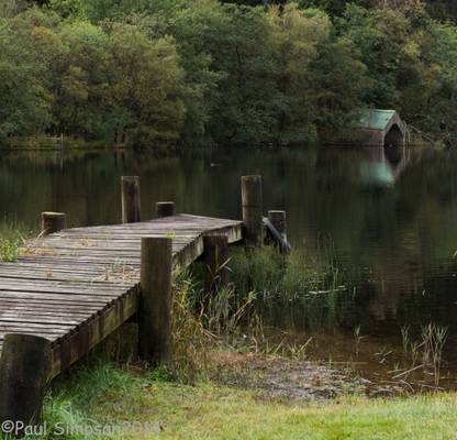 Loch Ard Jetty & boathouse