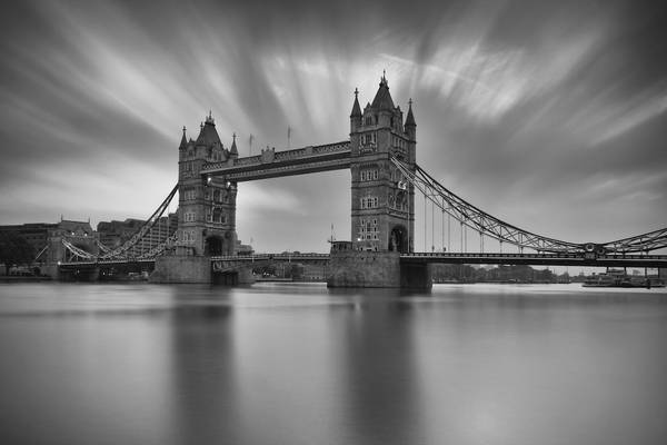 London Tower Bridge BW