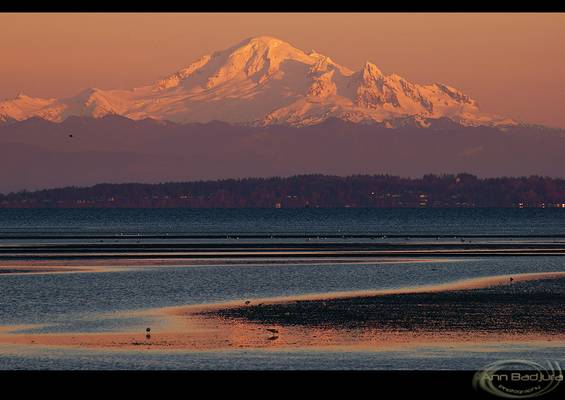 Last light on Mount Baker