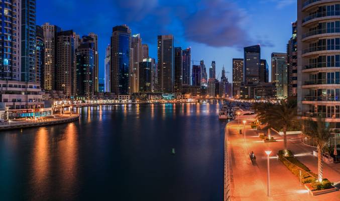 Dubai - Marina am Morgen