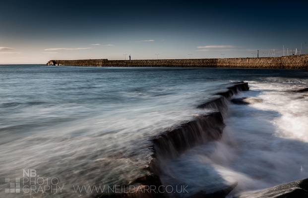 Anstruther harbour wall