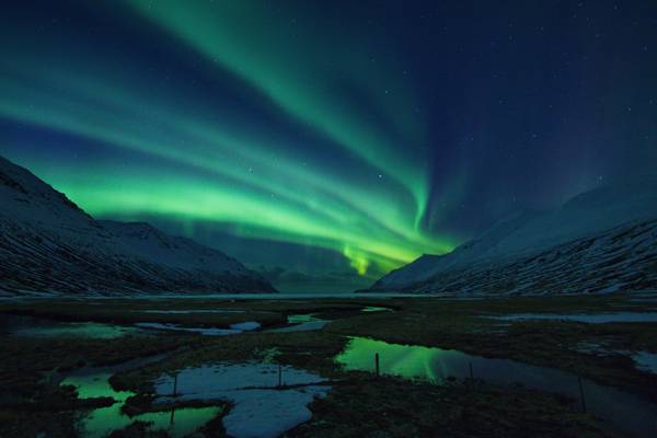 Aurora Borealis - Héðinsfjörður.