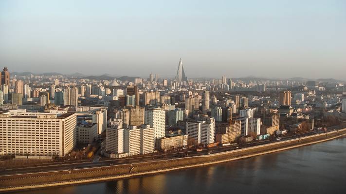 Pyongyang skyline