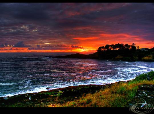 Depoe Bay Sunset, Oregon Coast, USA
