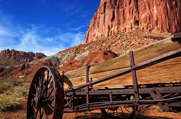 Wagon in Capitol Reef NP