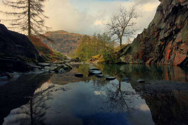 Rydal Cave Reflections