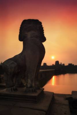 Angkor Lion & Sunrise