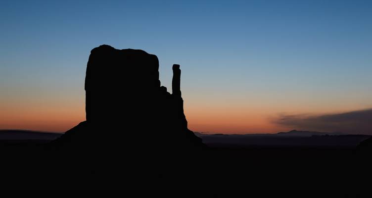 Monument Valley Mitten Pre-Dawn