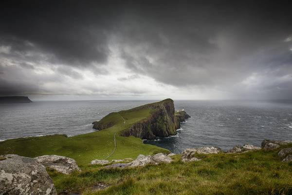 Nose point lighthouse on the isle of Skye