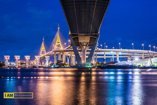One fine day twilight in Bangkok
