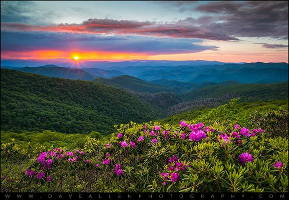 North Carolina Blue Ridge Parkway Landscape Craggy Gardens NC